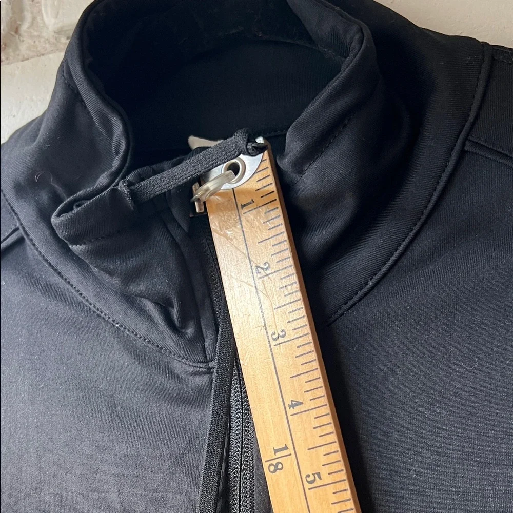 Black Women's Zip-Front Jacket funnel neck athletic jacket - Picture 11 of 11